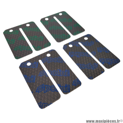 Lamelle de clapet d’admission en carbone Polini (réf. 213.0536) compatible scooter Piaggio Gilera Typhoon / Nrg / Stalker / Zip * Déstockage !