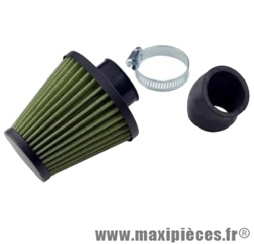 Filtre a air kn adaptable diametre28/35 filter green/vert