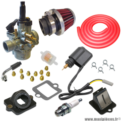 Pack carburation racing PHVA 17,5 pour scooter piaggio typhoon fly liberty nrg sfera vespa zip gilera ice storm tph stalker italjet derbi aprilia * Prix spécial !