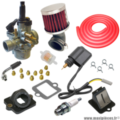 Pack carburation racing PHVA 17,5 pour scooter piaggio typhoon fly liberty nrg sfera vespa zip gilera ice storm tph stalker italjet derbi aprilia * Prix spécial !