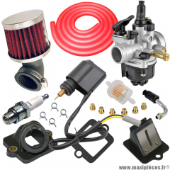 Pack carburation racing PHVA 17,5 pour scooter piaggio typhoon fly liberty nrg sfera vespa zip gilera ice storm tph stalker italjet derbi aprilia * Prix spécial !