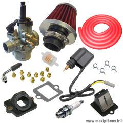 Pack carburation racing PHVA 17,5 pour scooter piaggio typhoon fly liberty nrg sfera vespa zip gilera ice storm tph stalker italjet derbi aprilia * Prix spécial !