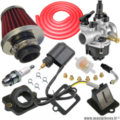 Pack carburation racing PHVA 17,5 pour scooter piaggio typhoon fly liberty nrg sfera vespa zip gilera ice storm tph stalker italjet derbi aprilia * Prix spécial !