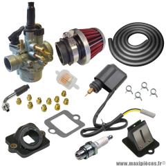 Pack carburation racing PHVA 17,5 pour scooter piaggio typhoon fly liberty nrg sfera vespa zip gilera ice storm tph stalker italjet derbi aprilia * Prix spécial !