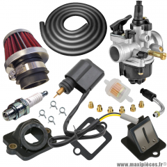 Pack carburation racing PHVA 17,5 pour scooter piaggio typhoon fly liberty nrg sfera vespa zip gilera ice storm tph stalker italjet derbi aprilia * Prix spécial !
