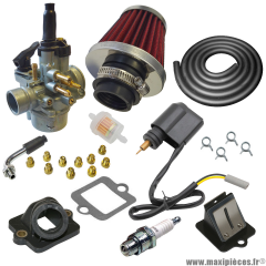 Pack carburation racing PHVA 17,5 pour scooter piaggio typhoon fly liberty nrg sfera vespa zip gilera ice storm tph stalker italjet derbi aprilia * Prix spécial !