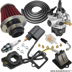 Pack carburation racing PHVA 17,5 pour scooter piaggio typhoon fly liberty nrg sfera vespa zip gilera ice storm tph stalker italjet derbi aprilia * Prix spécial !