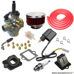 Pack carburation racing PHVA 17,5 pour scooter piaggio typhoon fly liberty nrg sfera vespa zip gilera ice storm tph stalker italjet derbi aprilia * Prix spécial !