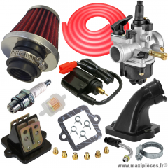Pack carburation racing PHVA 17,5 pour scooter Peugeot Ludix speedfight 3 streetzone vivacity 50cc * Prix spécial !