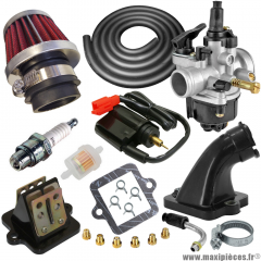 Pack carburation racing PHVA 17,5 pour scooter Peugeot Ludix speedfight 3 streetzone vivacity 50cc * Prix spécial !