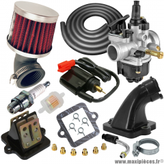 Pack carburation racing PHVA 17,5 pour scooter Peugeot Ludix speedfight 3 streetzone vivacity 50cc * Prix spécial !