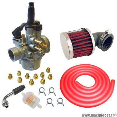 Pack carburation racing PHVA 17,5 pour moto 50 à boite scooter cyclomoteur et autres * Prix spécial !