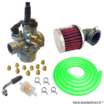 Pack carburation racing PHVA 17,5 pour moto 50 à boite scooter cyclomoteur et autres * Prix spécial !