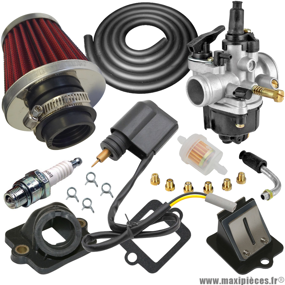 Pack carburation racing PHVA 17,5 pour scooter piaggio typhoon fly liberty nrg sfera vespa zip gilera ice storm tph stalker italjet derbi aprilia * Prix spécial !