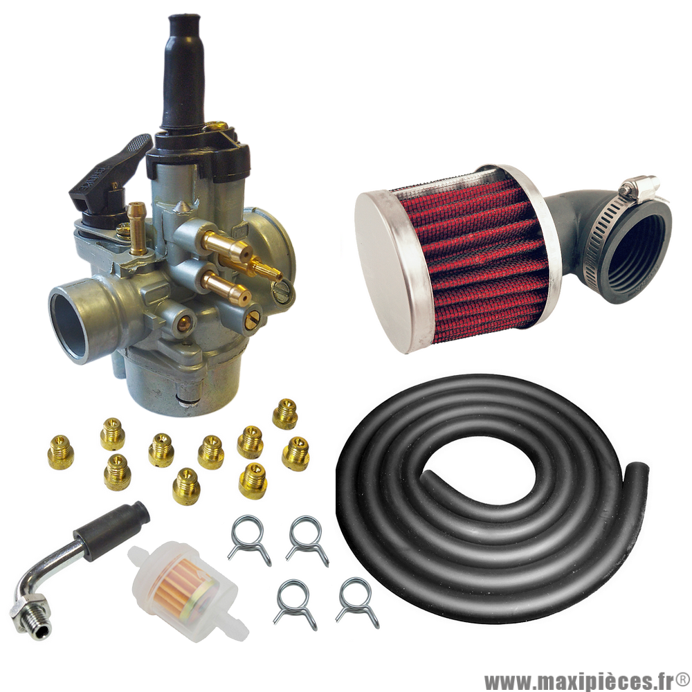 Pack carburation racing PHVA 17,5 pour moto 50 à boite scooter cyclomoteur et autres * Prix spécial !