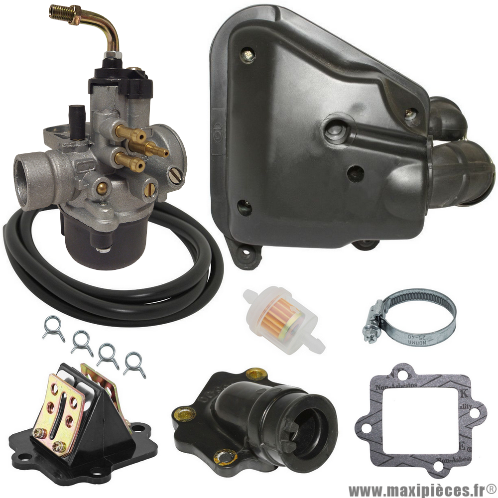 Pack carburation 17.5 pour scooter mbk nitro ovetto, Yamaha aerox neos (à partir de 2004) * Prix spécial !
