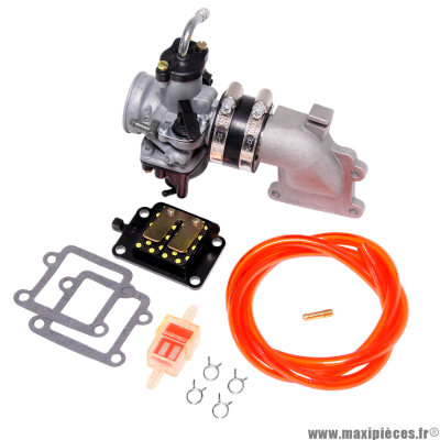 Pack carburation PHVD 22 BS Big Config pour scooter MBK Booster, Yamaha BWS Minarelli vertical, toutes années.