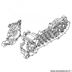 Carter moteur complet origine piaggio pour scooter 50 typhoon, sr motard après 2018 (cm127511)