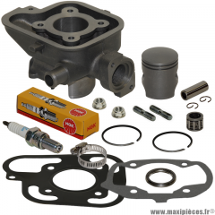 Kit cylindre piston cage aiguille et bougie pour scooter jet force c-tech tsdi ludix blaster liquide (type origine fonte) * Prix spécial !
