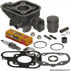 Kit cylindre piston cage aiguille et bougie pour scooter jet force c-tech tsdi ludix blaster liquide(type origine fonte) * Prix spécial !