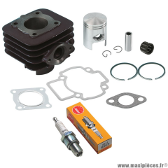 Kit cylindre piston bougie cage pour typhoon fly liberty nrg sfera vespa zip gilera ice storm tph stalker italjet derbi aprilia... (type origine fonte) * Prix spécial !