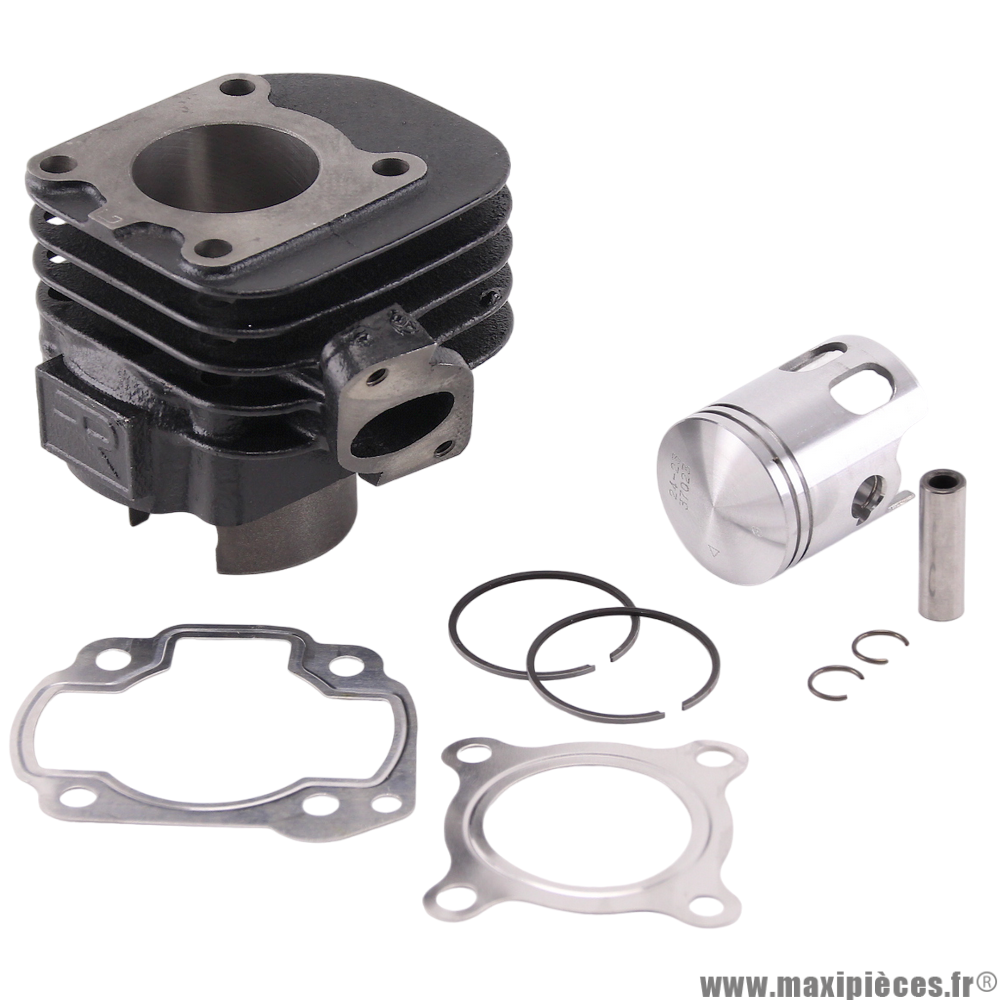 KIT CYLINDRE DR FONTE POUR SCOOTER MBK 50 OVETTOMACH G, YAMAHA 50 NEOS JOG, APRILIA 50 SR, MALAGUTI 50 F10 50CC 2T