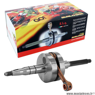 Embiellage/Vilebrequin malossi rhq (axe de piston 10 mm) pour scooter MBK Booster / Yamaha BWs 50cc 2T, toutes années