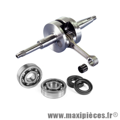 Vilebrequin/embiellage polini for race avec roulement et spi pour Peugeot ludix jet force looxor vivacity kisbee django...