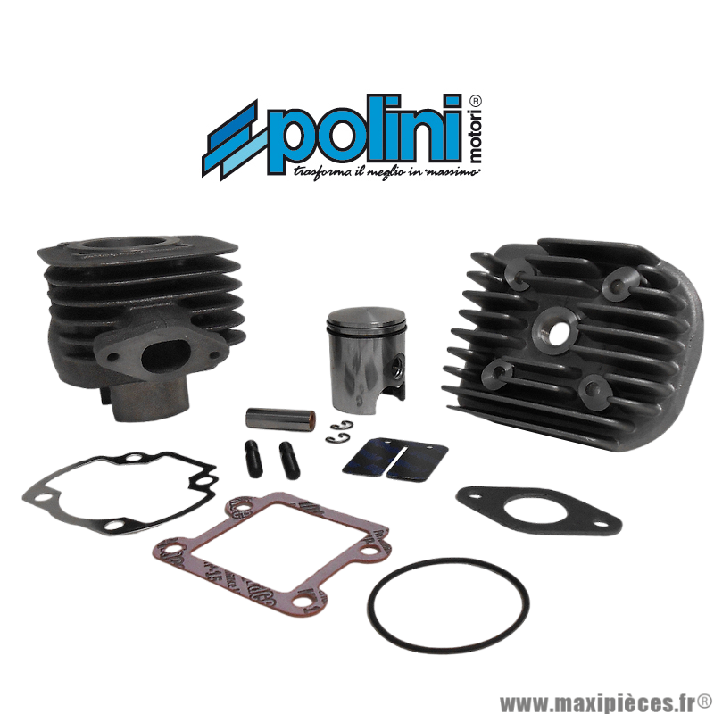 Kit haut moteur 50 cc polini fonte air pour scooter aprilia amico sr 50 mbk booster stunt rocket yamaha bws