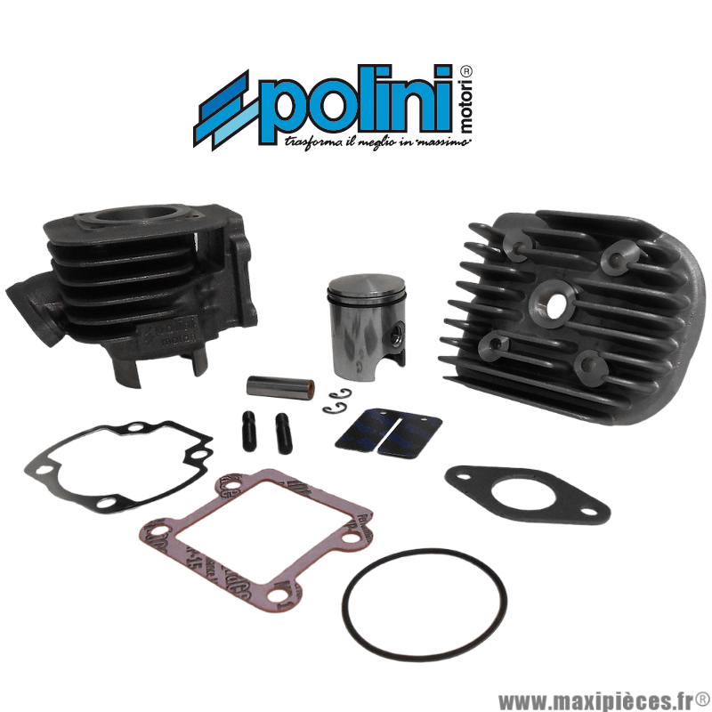 Kit haut moteur 50 cc polini fonte air pour scooter aprilia amico sr 50 mbk booster stunt rocket yamaha bws