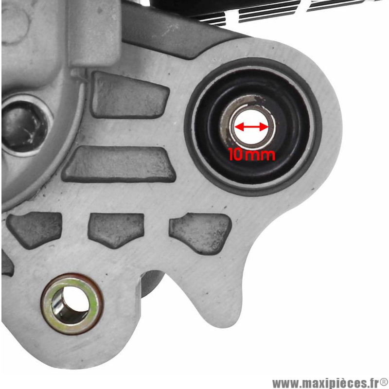 Moteur pour scooter 50cc chinois 4T gy6 139qmb roue en 10 pouces (longueur carter variation 400mm - axe de roue diamètre 16mm)