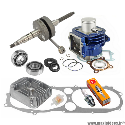 Pack kit moteur complet Carenzi Mbk booster spirit stunt rocket next generation Yamaha bws spy ng slider 50cc * Prix spécial !