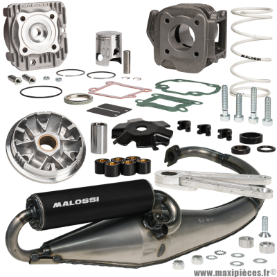 Pack moteur Malossi pour scooter MBK/Yamaha Booster/BWS (toutes années) : Spirit, Stunt, Rocket, Next Generation, Naked one easy