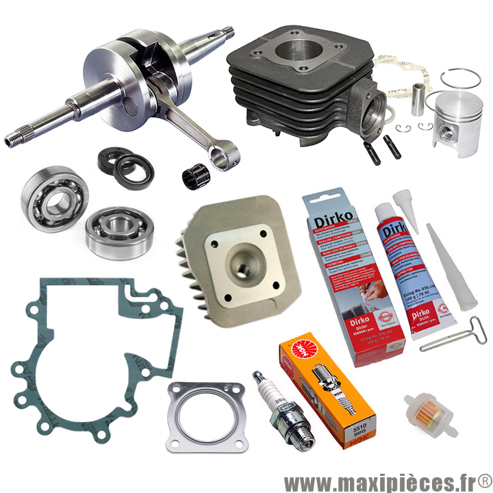 Pack kit moteur complet Polini pour peugeot ludix 50 2T one snake trend classic vivacity nouveaux model kisbee 2013