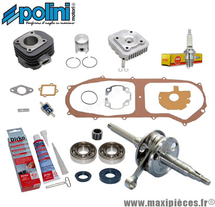 Kit pack moteur complet Polini pour MBK Ovetto Aprilia Rally...