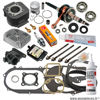 Pack réfection complet moteur Minarelli vertical pour scooter mbk booster spirit stunt rocket next generation yamaha bws spy ng slider * Prix spécial !