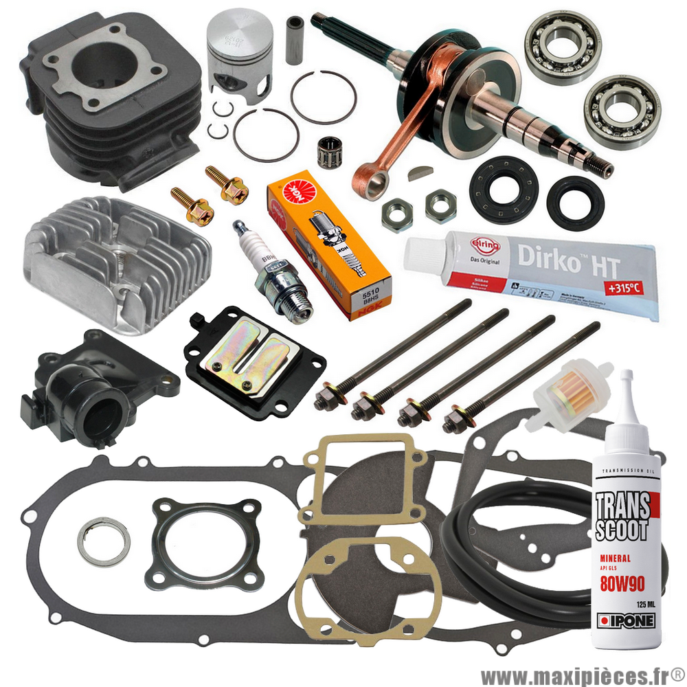 Pack réfection complet moteur Minarelli vertical pour scooter mbk booster spirit stunt rocket next generation yamaha bws spy ng slider * Prix spécial !