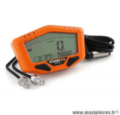 Compteur digital Stage 6 R/T multifonctions couleur orange