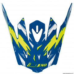 Visière pour casque cross marque NoEnd cracked bleu