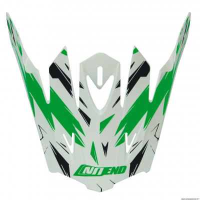 Visière pour casque cross marque NoEnd cracked enfant vert