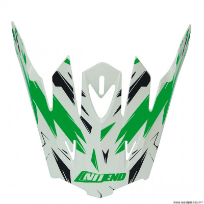 Visière pour casque cross marque NoEnd cracked vert