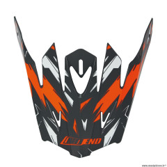 Visière pour casque cross marque NoEnd cracked enfant orange