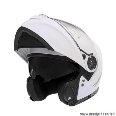 Casque type integral modulable marque Nox n965 blanc perle taille s