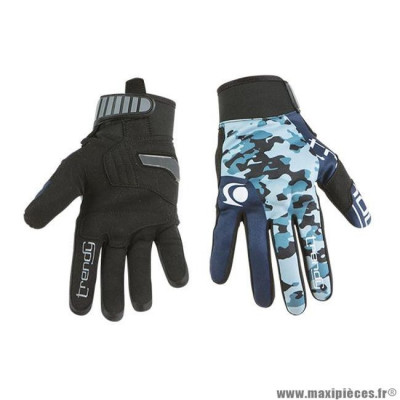 Gants moto trendy ete gt625 - goias camo bleu / bleu taille XS