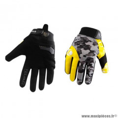 Gants moto trendy ete gt625 - goias camo gris / jaune fluo taille XS