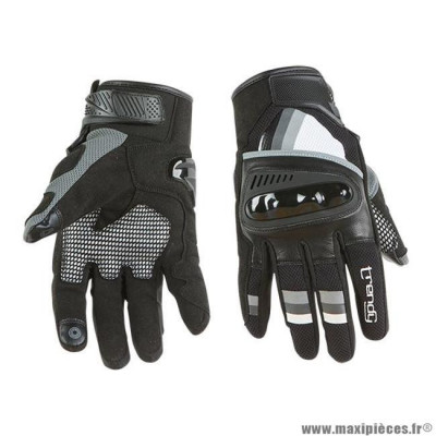 Gants moto trendy ete gt425 - ceara gris / noir taille XXL