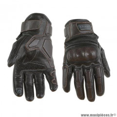 Gants moto trendy ete gt525 - acre cuir noir / marron taille XXL