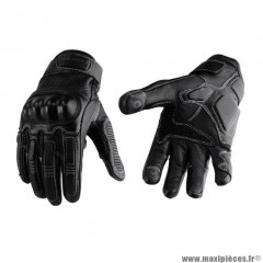 Gants moto trendy ete gt525 - acre cuir noir taille S