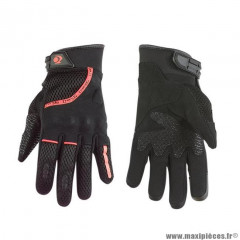 Gants moto trendy ete gt225 - callao noir / rouge taille XS