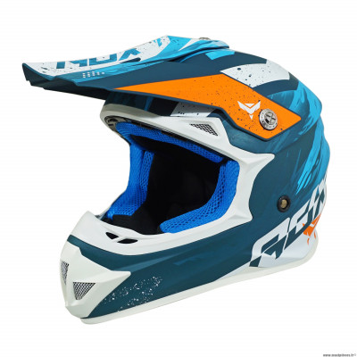 Casque type cross adulte adx mx2 couleur bleu mat taille s